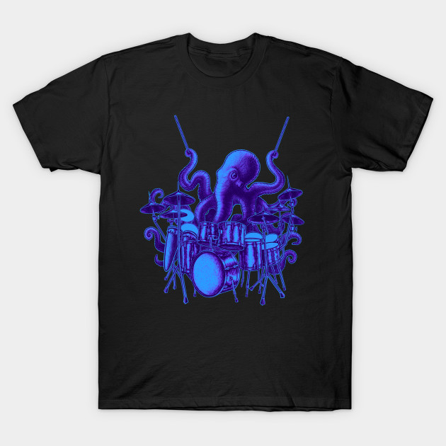 Octopus playing drums by Artardishop